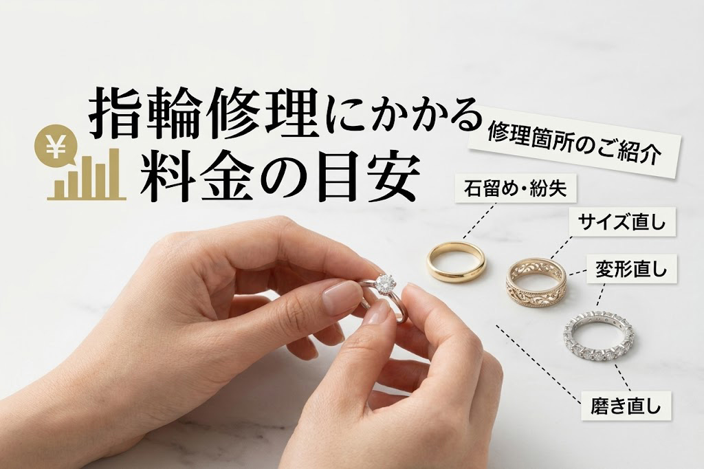 指輪修理にかかる料金の目安